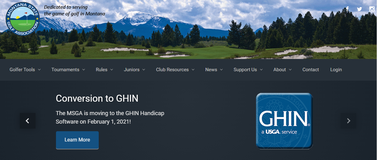 Post a score to USGA GHIN Mission Mountain Golf Club